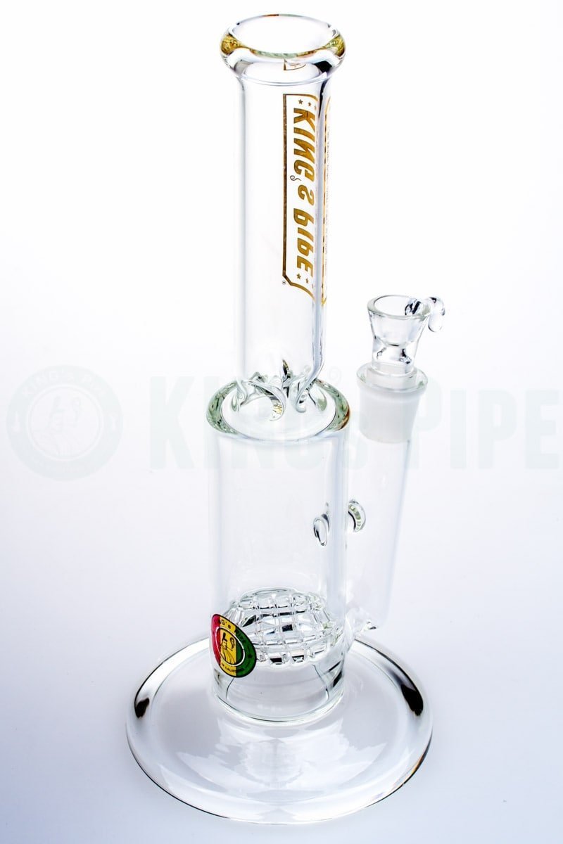 KING&#39;s Pipe Glass - Single Waffle Perc Water Bong