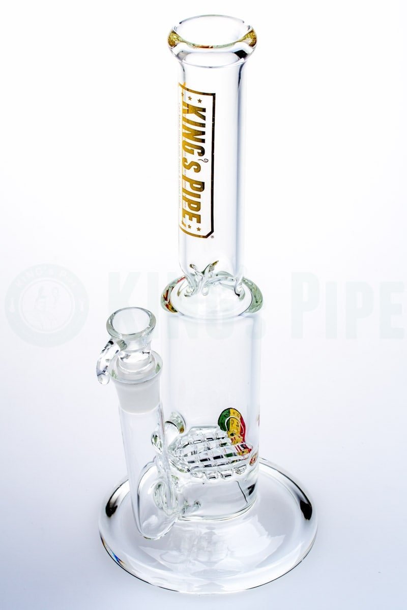 KING&#39;s Pipe Glass - Single Waffle Perc Water Bong