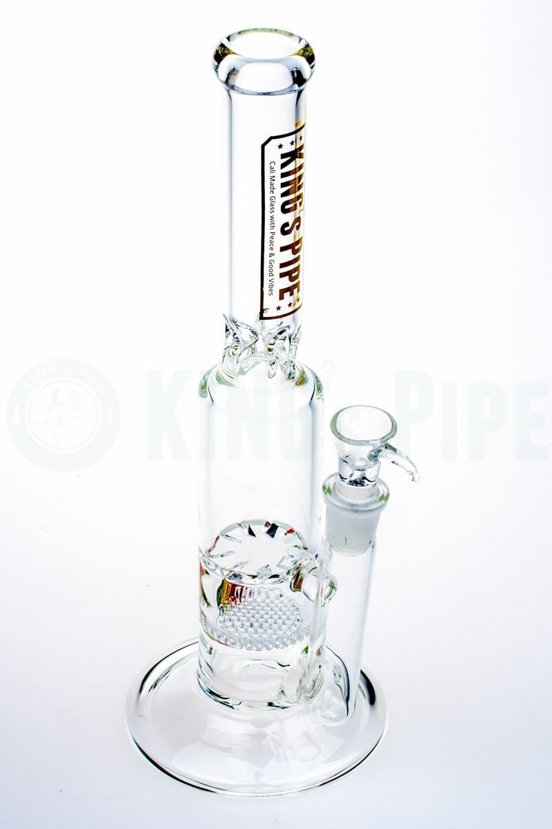 KING&#39;s Pipe Glass - Tornado &amp; Honeycomb Mix Bong