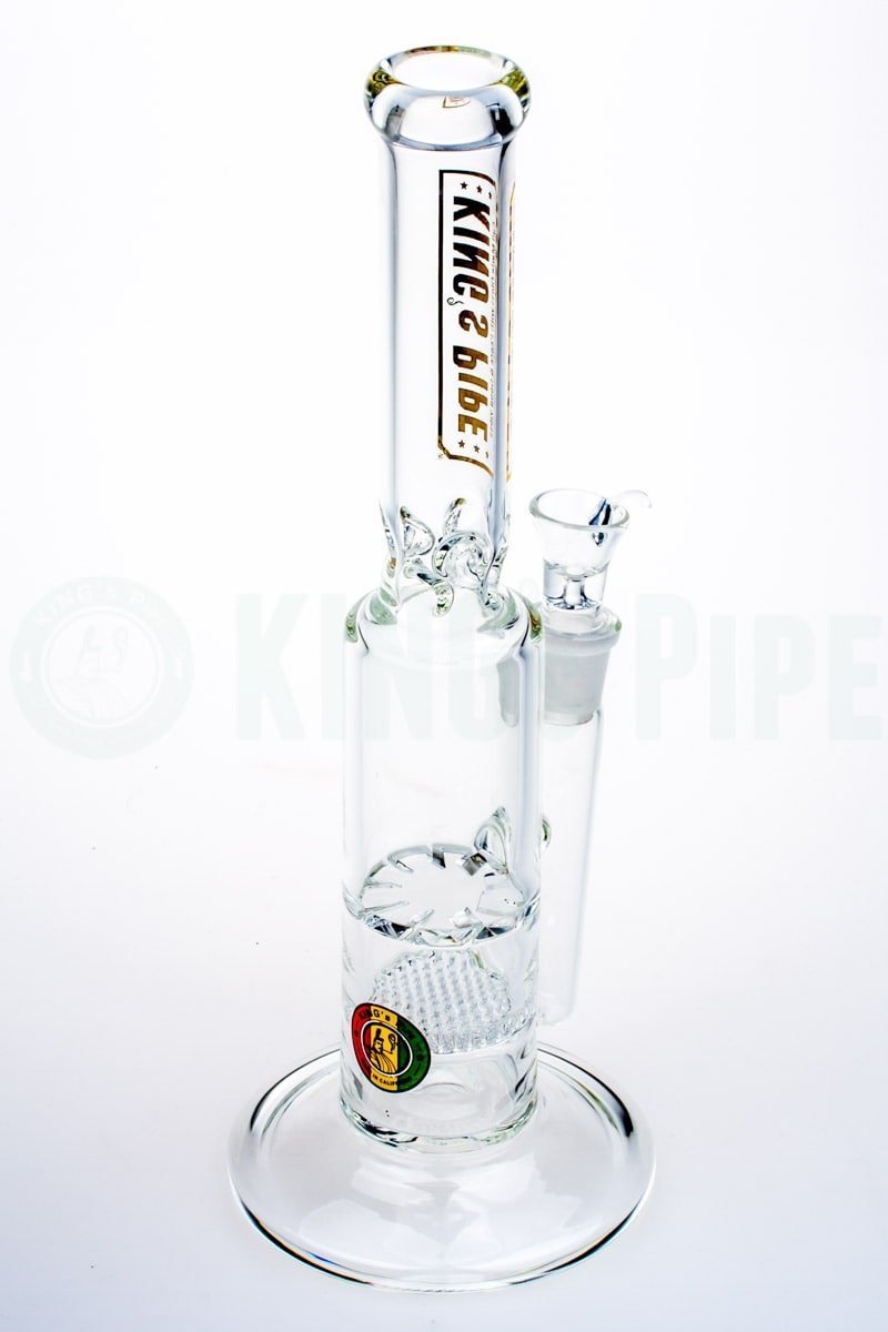 KING&#39;s Pipe Glass - Tornado &amp; Honeycomb Mix Bong