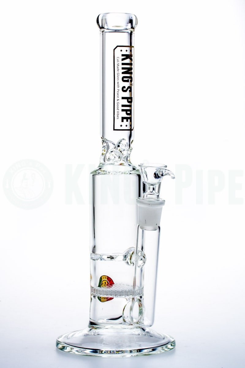 KING&#39;s Pipe Glass - Tornado &amp; Honeycomb Mix Bong