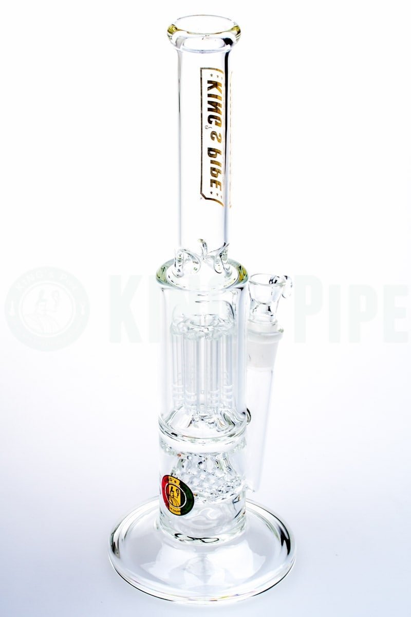 KING&#39;s Pipe Glass - Waffle to Tree Perc Water Bong