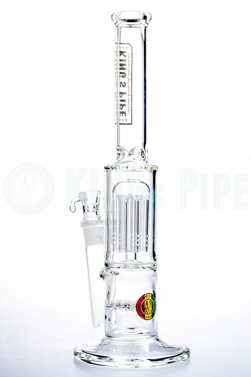 KING&#39;s Pipe Glass - Waffle to Tree Perc Water Bong