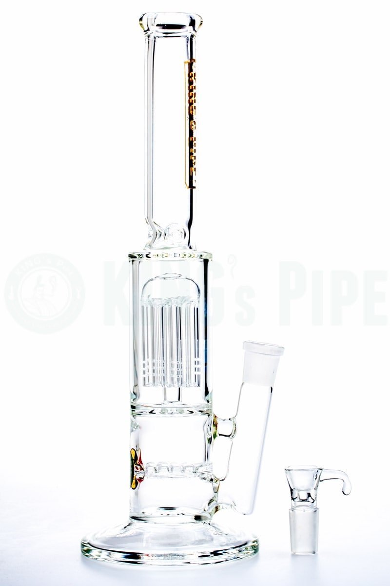 KING&#39;s Pipe Glass - Waffle to Tree Perc Water Bong