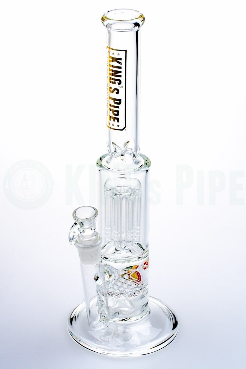 KING&#39;s Pipe Glass - Waffle to Tree Perc Water Bong