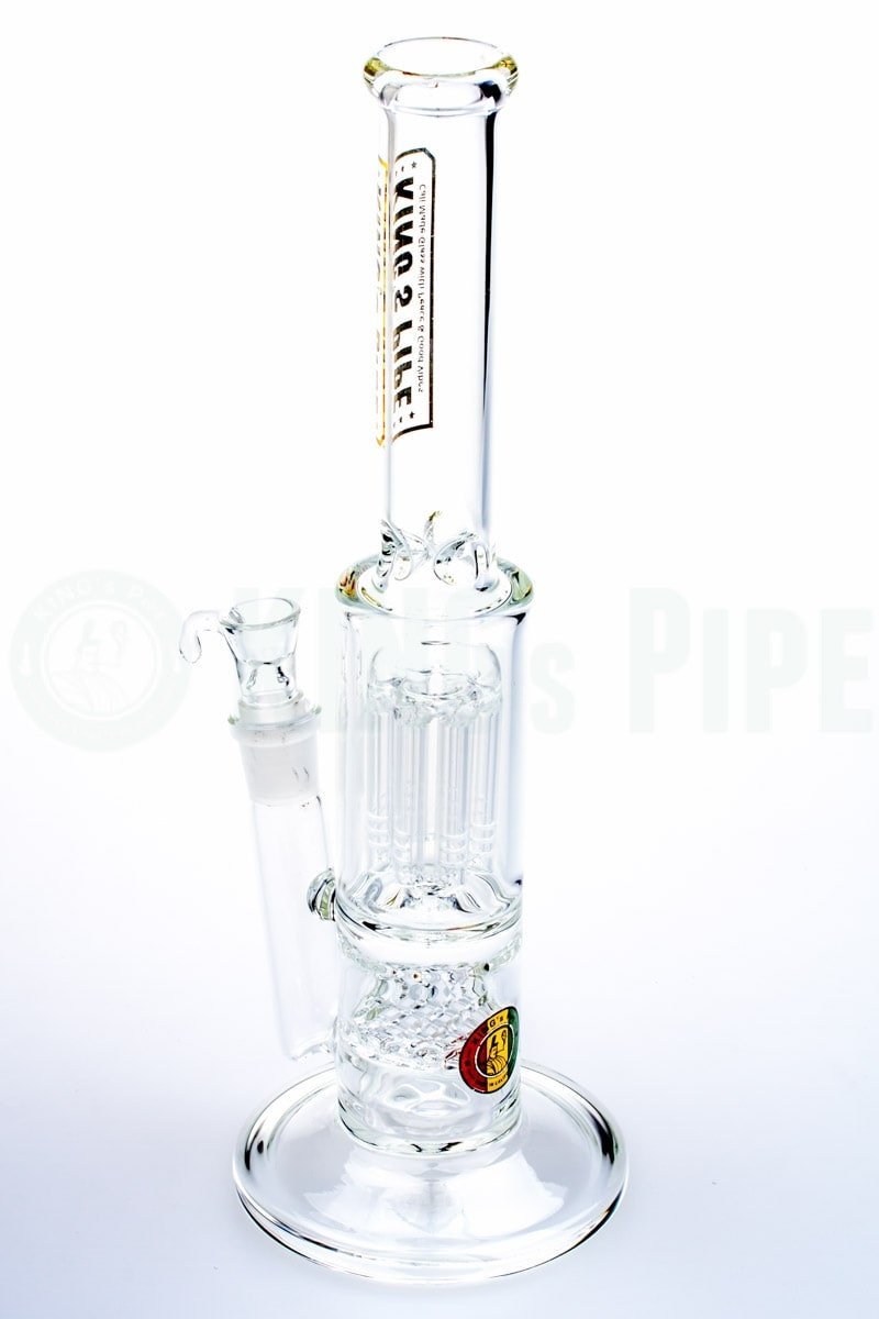 KING&#39;s Pipe Glass - Waffle to Tree Perc Water Bong