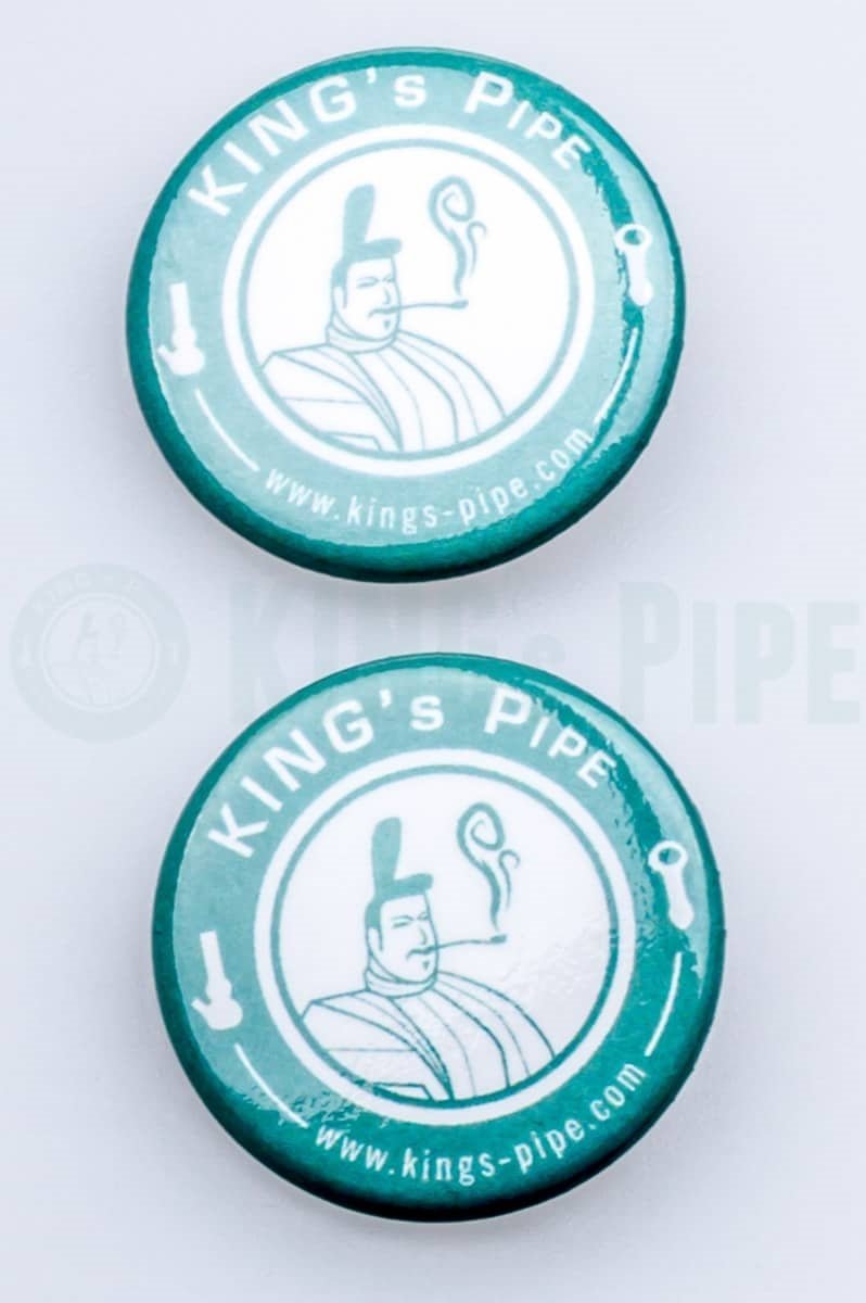 KING's Pipe - Pack of 2 KP Logo Pin Buttons