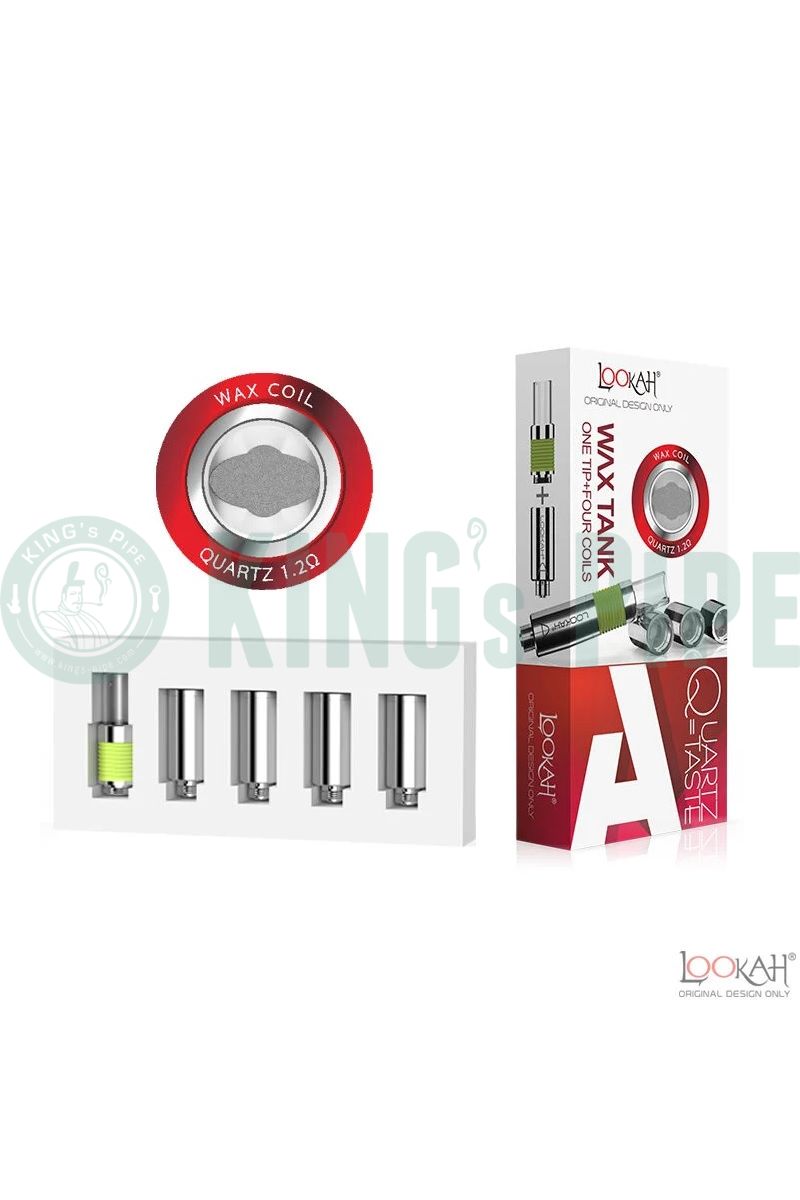 Lookah 510 Quartz WAX Carts (Pack of 4) Type A : Tunnel Quartz