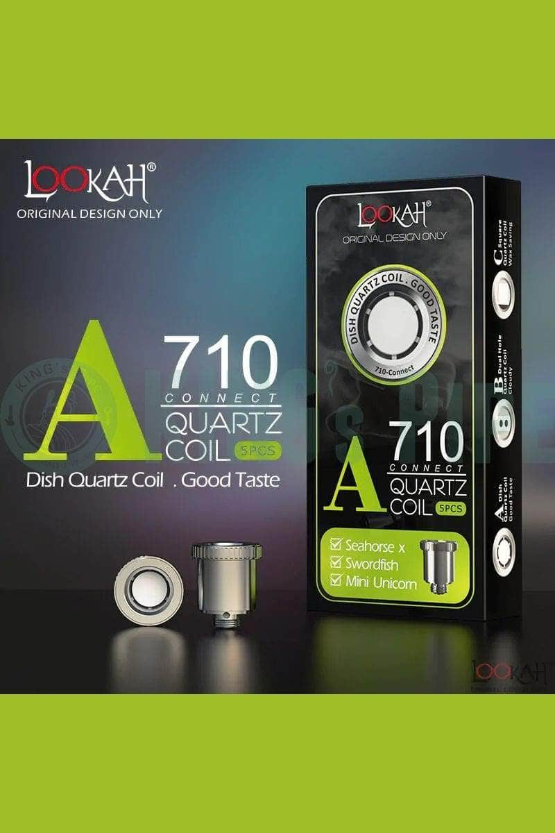 Lookah 710 Quartz Wax Dish Coils (5 Pack) Type A: Wax Dish Atomizer