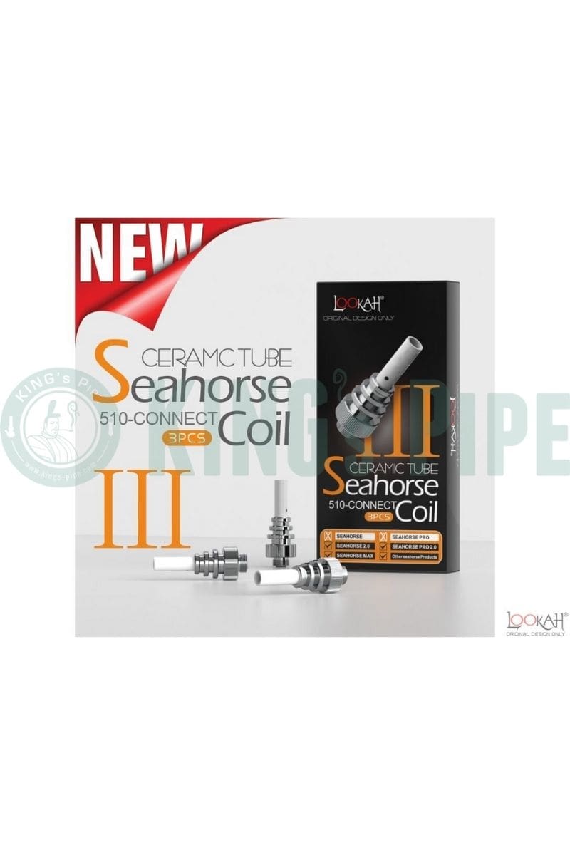 Lookah Seahorse Coil Ⅲ - Ceramic Tube 510 Thread Coil (3-Pack)