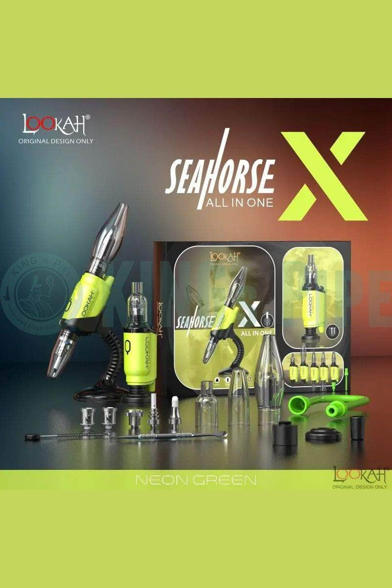 Lookah Seahorse X All-in-One Vaporizer Neon Green