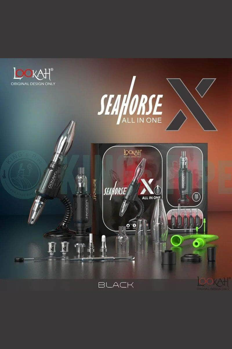 Lookah Seahorse X All-in-One Vaporizer Black