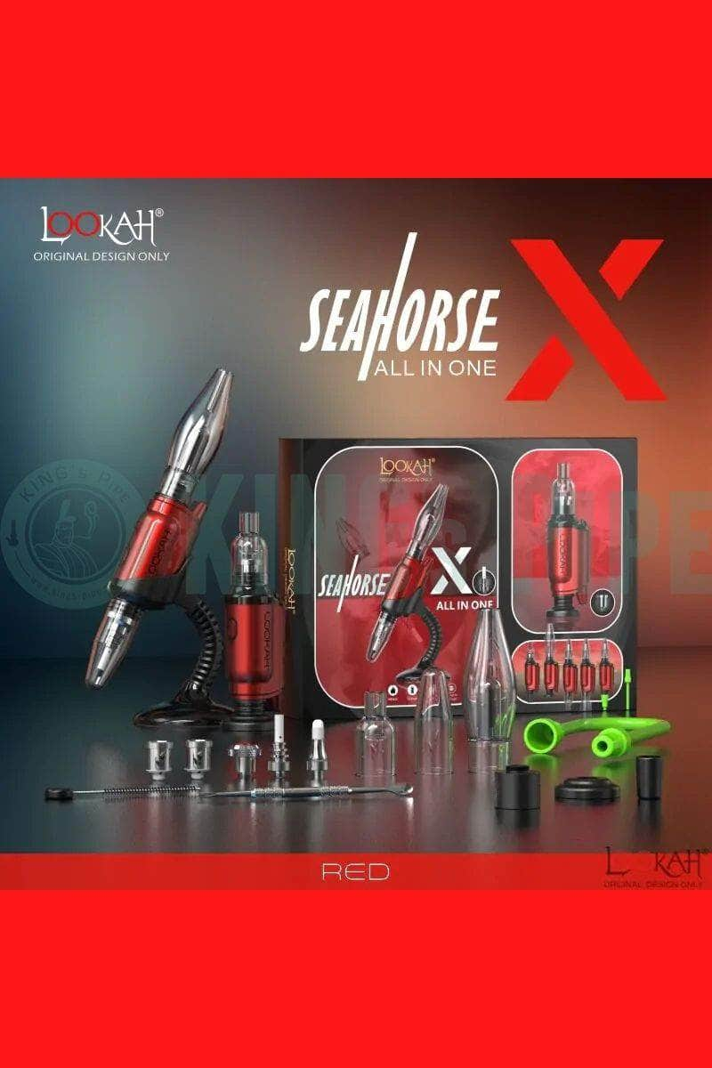 Lookah Seahorse X All-in-One Vaporizer Red