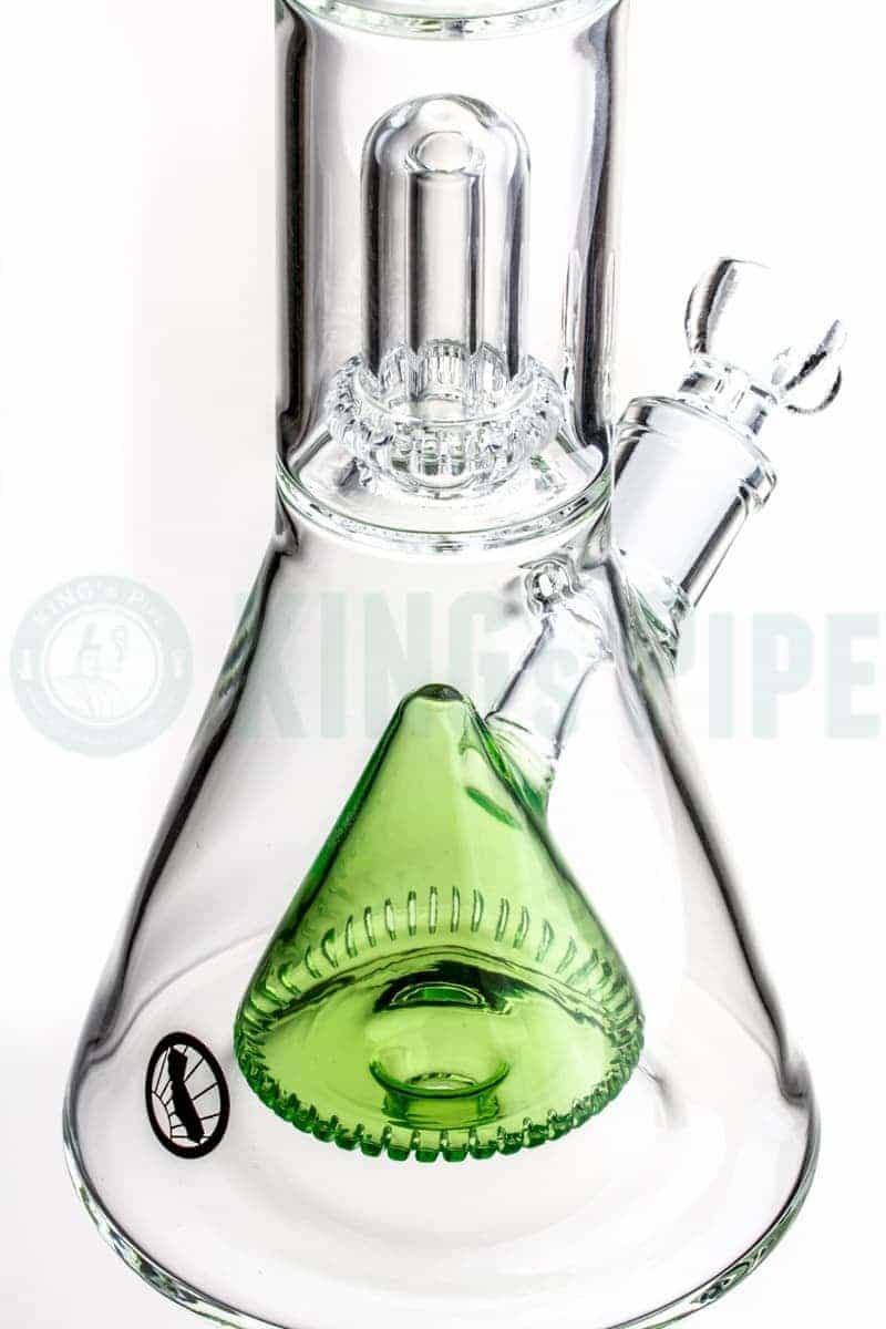 MAV Glass - 15 inch Pyramid to Single UFO Perc Beaker Bong