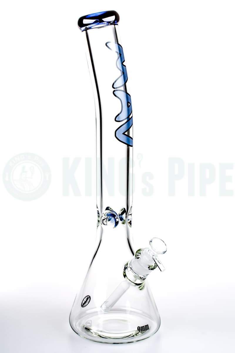 MAV Glass - 18 inch 9mm Bent Neck Beaker Bong