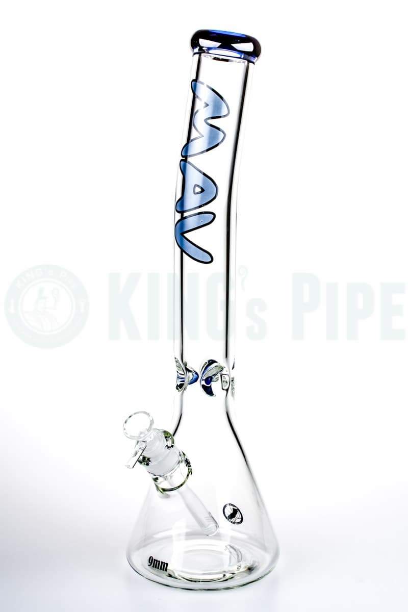 MAV Glass - 18 inch 9mm Bent Neck Beaker Bong