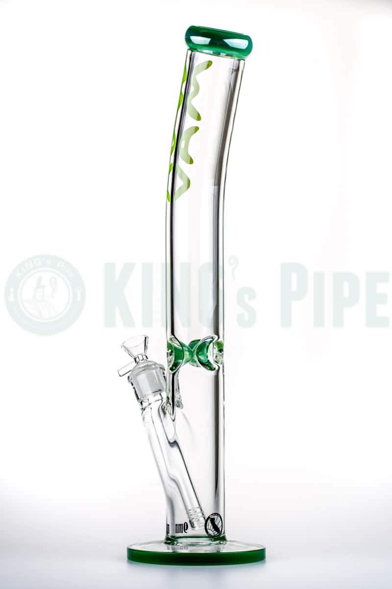 MAV Glass - 18 Inch 9mm Bent Neck Tube Bong Green