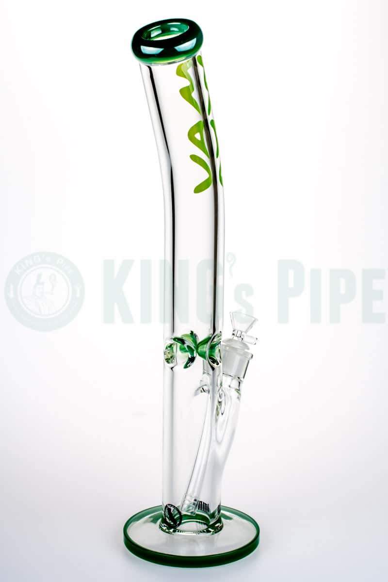 MAV Glass - 18 Inch 9mm Bent Neck Tube Bong Green