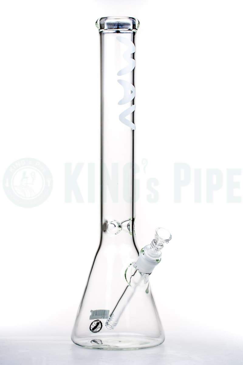 MAV Glass - 18 inch 9mm Thick Glass Beaker Bong White