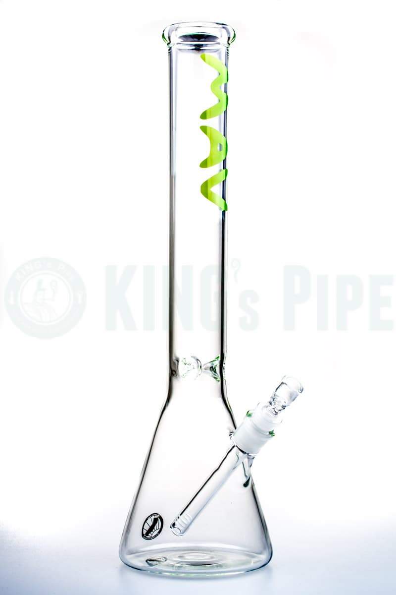 MAV Glass - 18 inch 9mm Thick Glass Beaker Bong Light Green