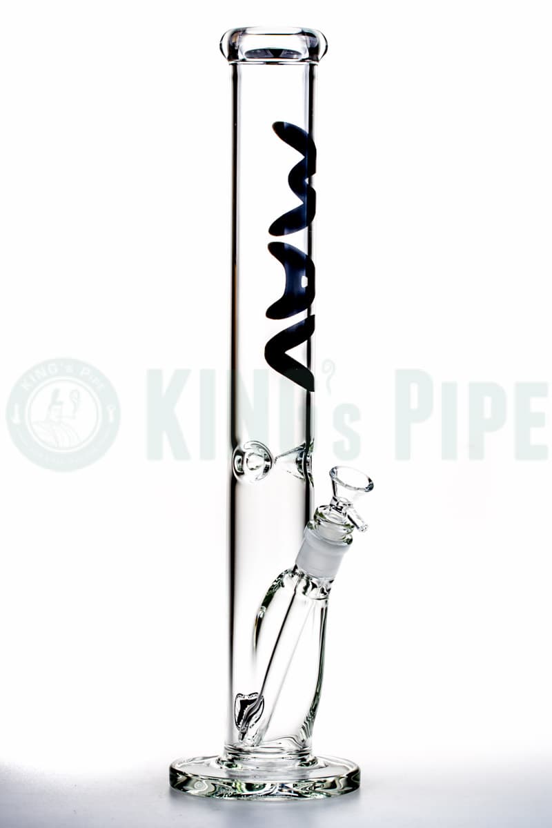 MAV Glass - 18&#39;&#39; Straight Glass Bong Black