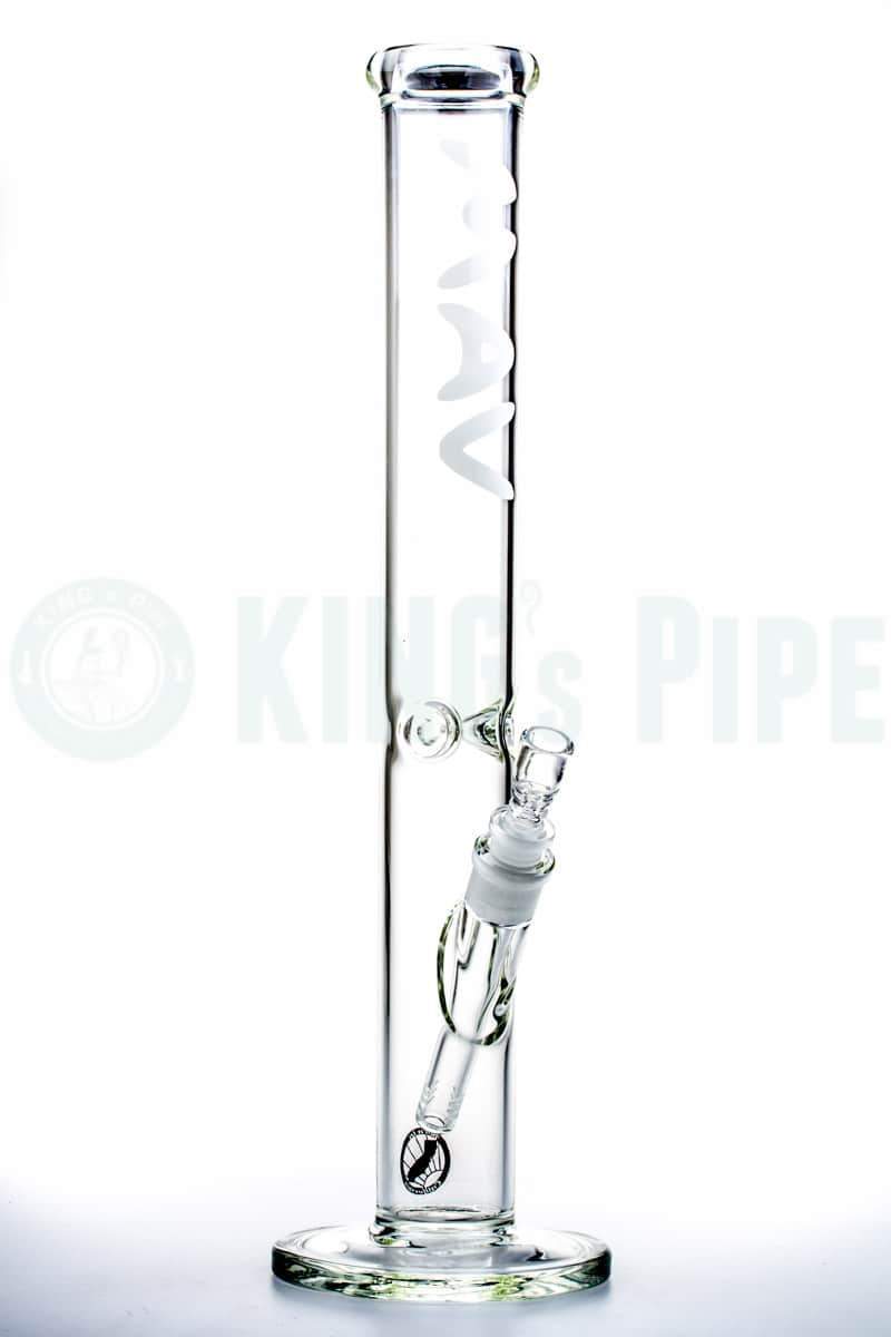 MAV Glass - 18&#39;&#39; Straight Glass Bong White