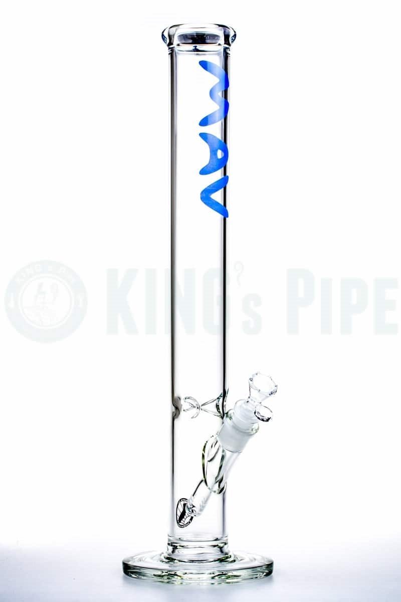 MAV Glass - 18&#39;&#39; Straight Glass Bong Blue