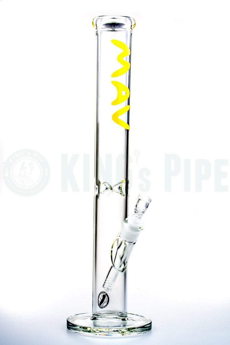 MAV Glass - 18&#39;&#39; Straight Glass Bong Yellow