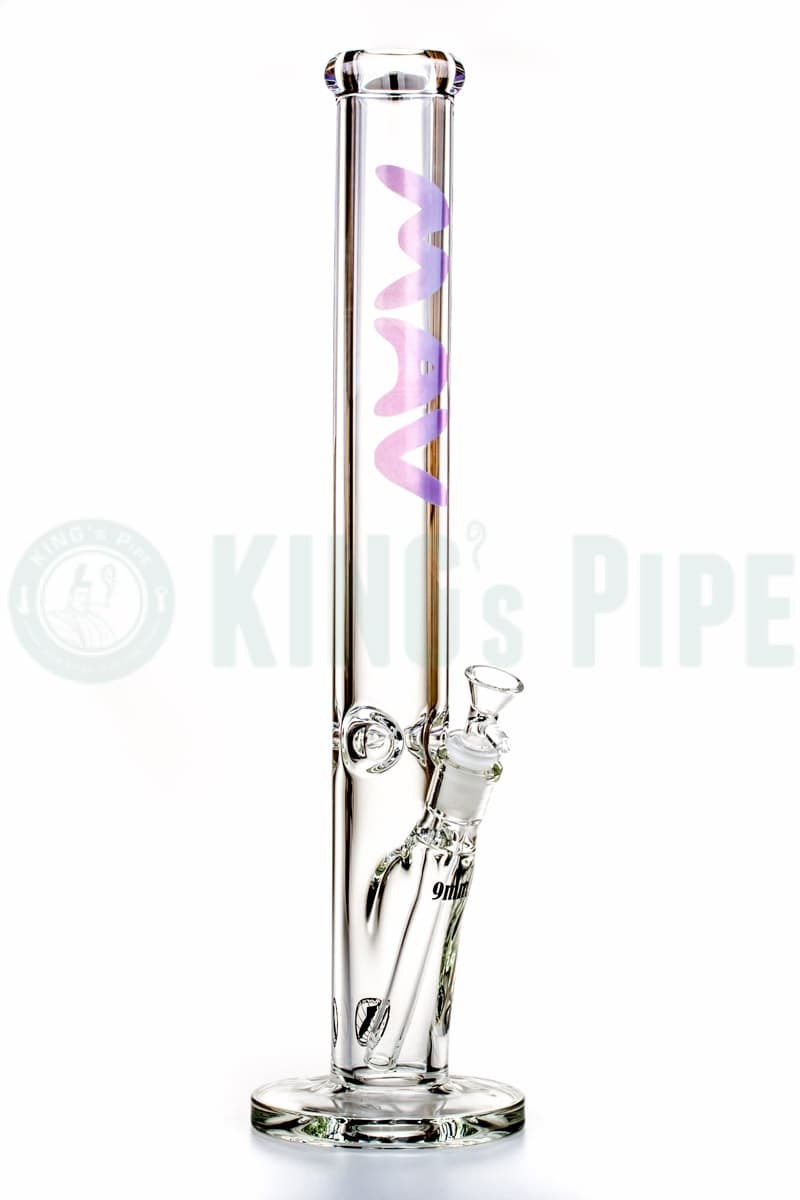 MAV Glass - 9mm Thick 18&#39;&#39; Straight Tube Bong Purple