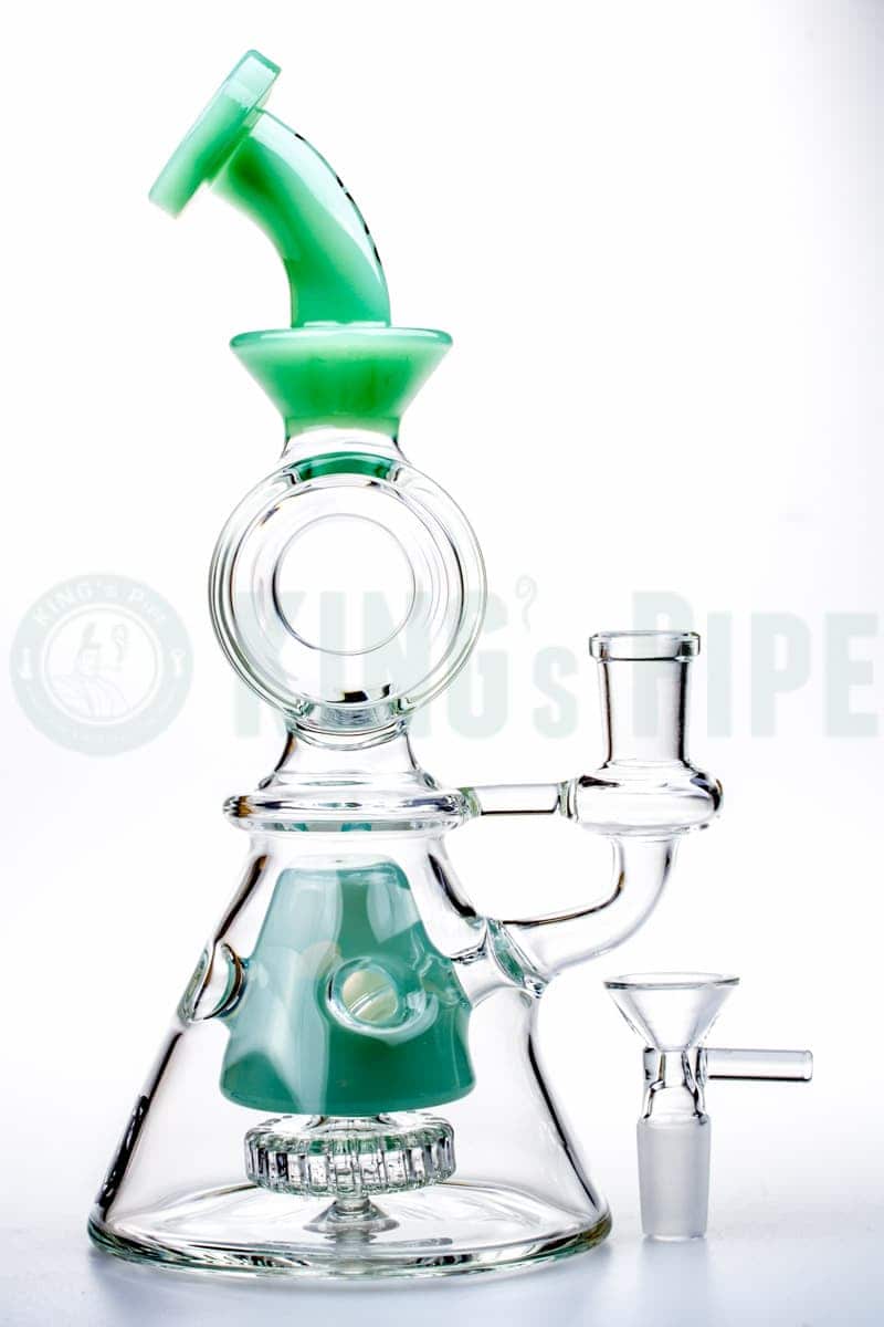 MAV Glass Pyramid Swiss Showerhead Wax Rig