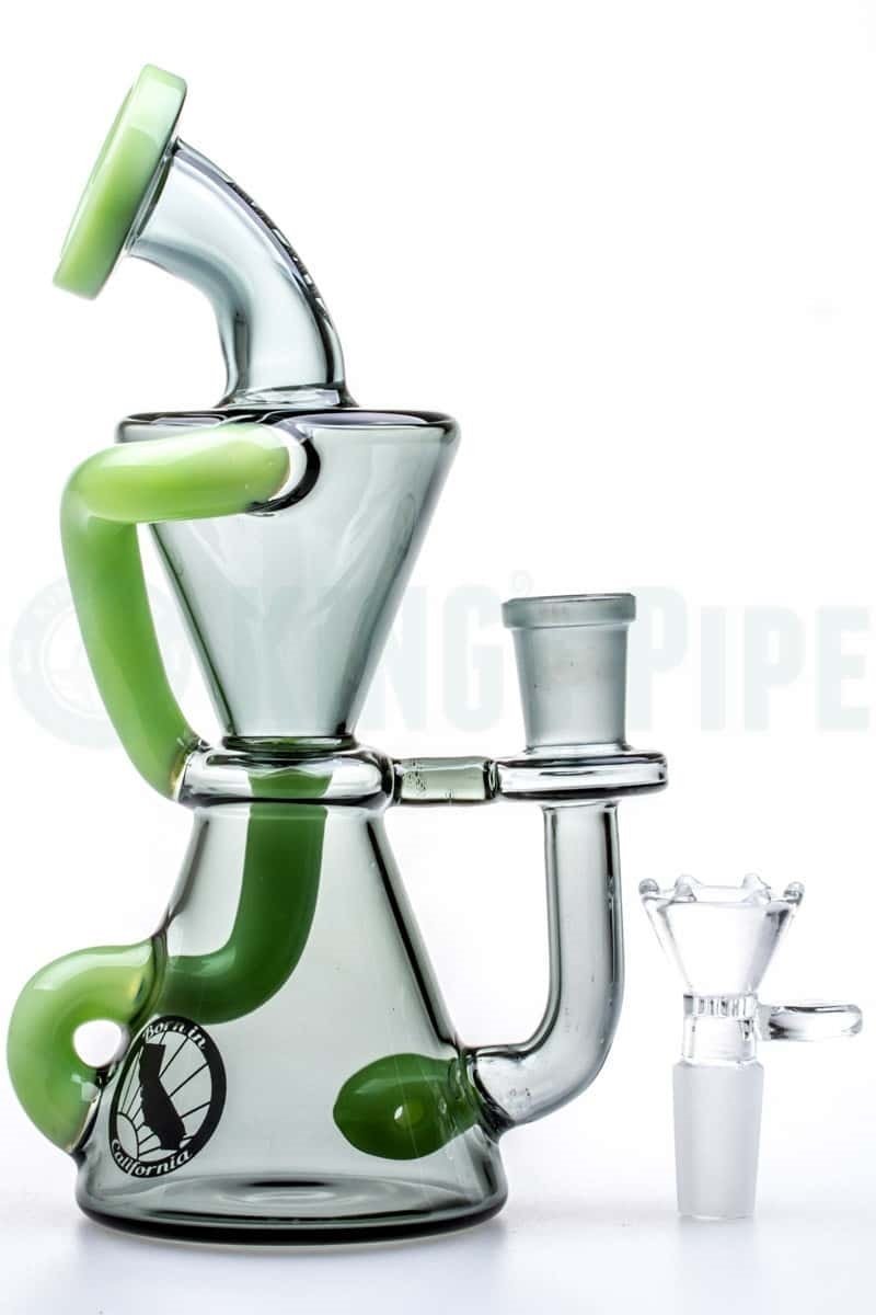 MAV Glass - Smokey Mini Hourglass Recycler