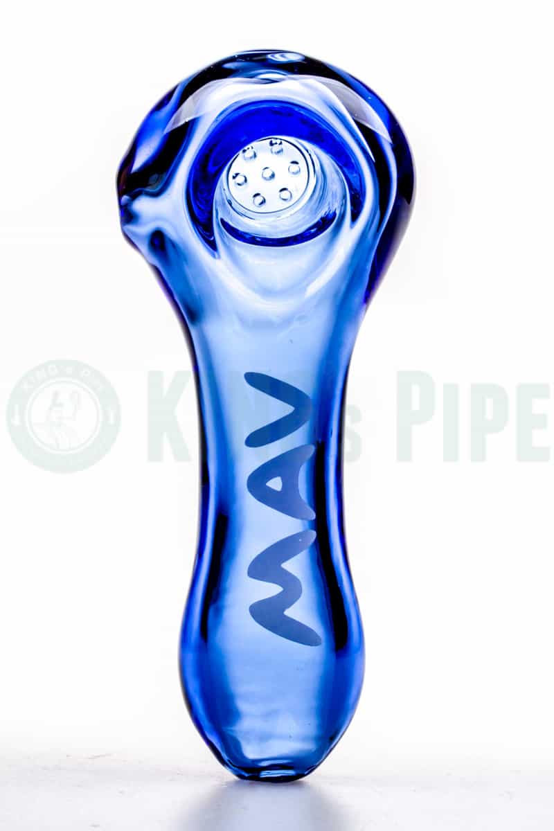 MAV Glass Spoon Pipe Blue