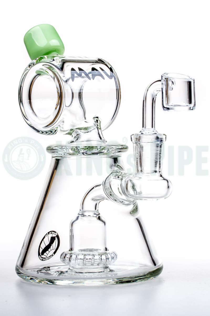 Maverick Glass - Barrel Neck UFO Showerhead Beaker Rig Pastel Green