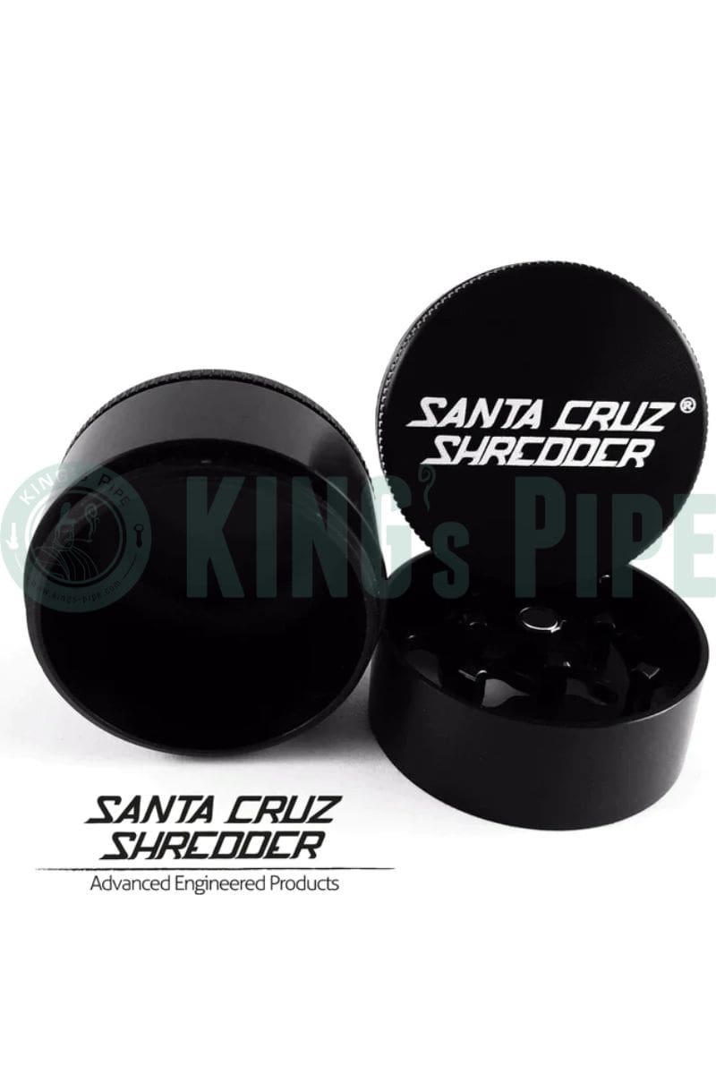 Santa Cruz Shredder - 1.6&#39;&#39; Mini 3 Piece Herb Grinder Black