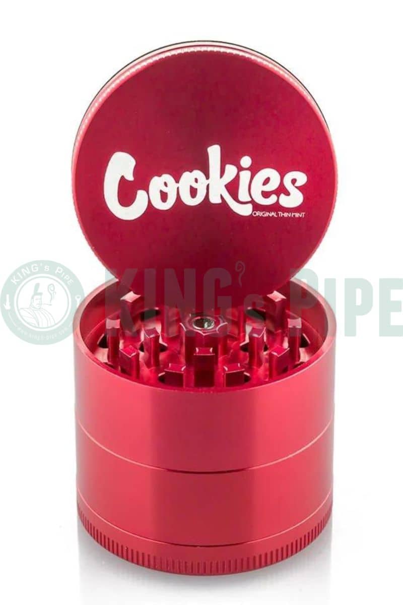 Santa Cruz Shredder - 2.2&quot; Medium 4 Piece Cookies Herb Grinder Red