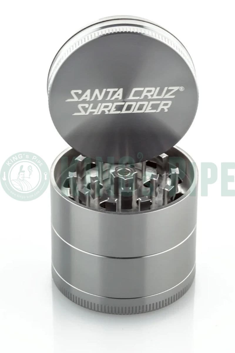 Santa Cruz Shredder - 2.2&quot; Medium 4 Piece Herb Grinder Glossy Grey