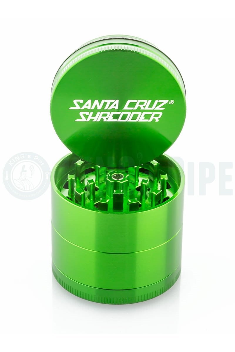 Santa Cruz Shredder - 2.2&quot; Medium 4 Piece Herb Grinder Glossy Green