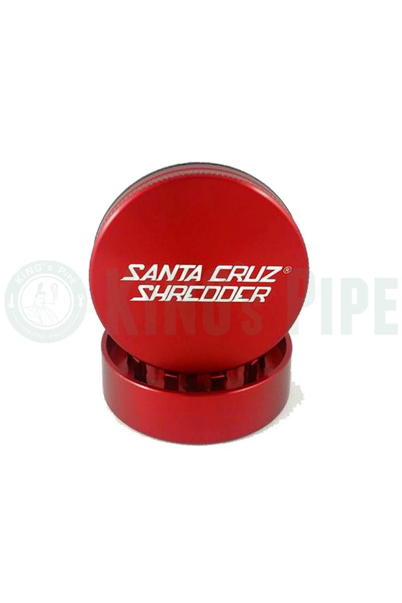 Santa Cruz Shredder - 2.75&quot; Large 2 Piece Herb Grinder Red