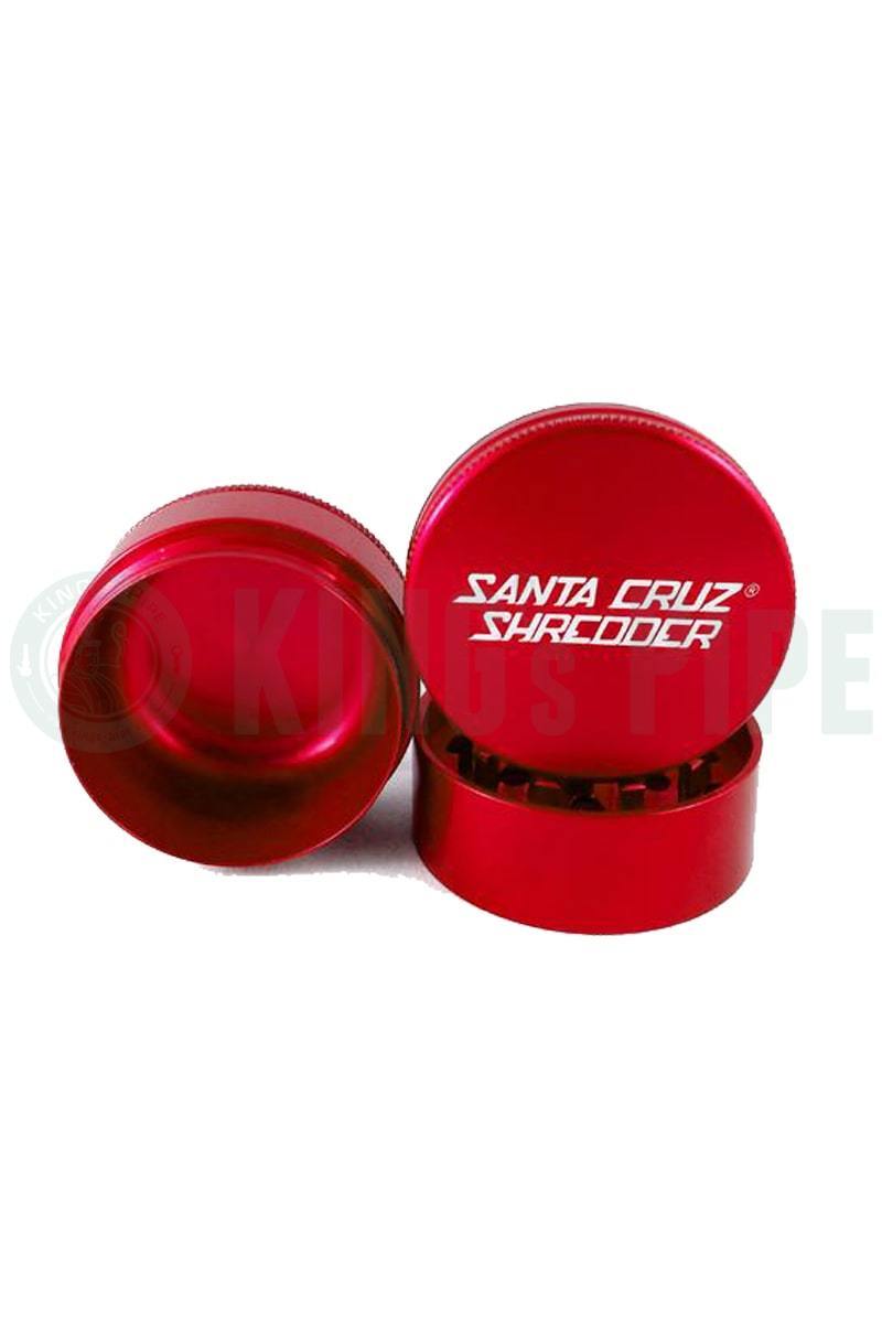 Santa Cruz Shredder - 2.75&quot; Large 3 Piece Herb Grinder Red