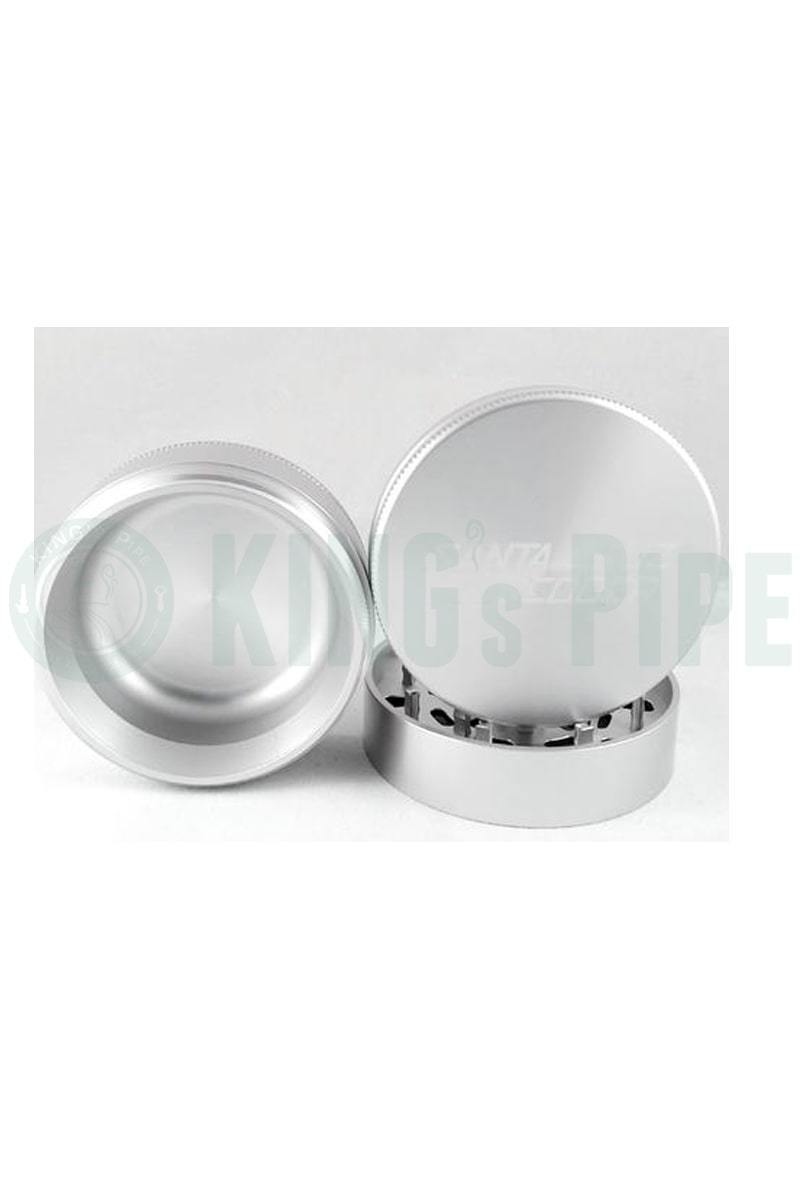 Santa Cruz Shredder - 2.75&quot; Large 3 Piece Herb Grinder Silver