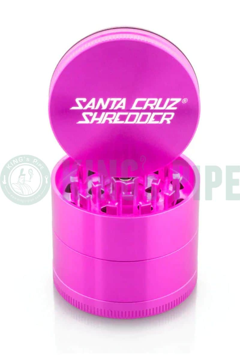 Santa Cruz Shredder - 2&#39;&#39; Medium 4 Piece Herb Grinder Pink