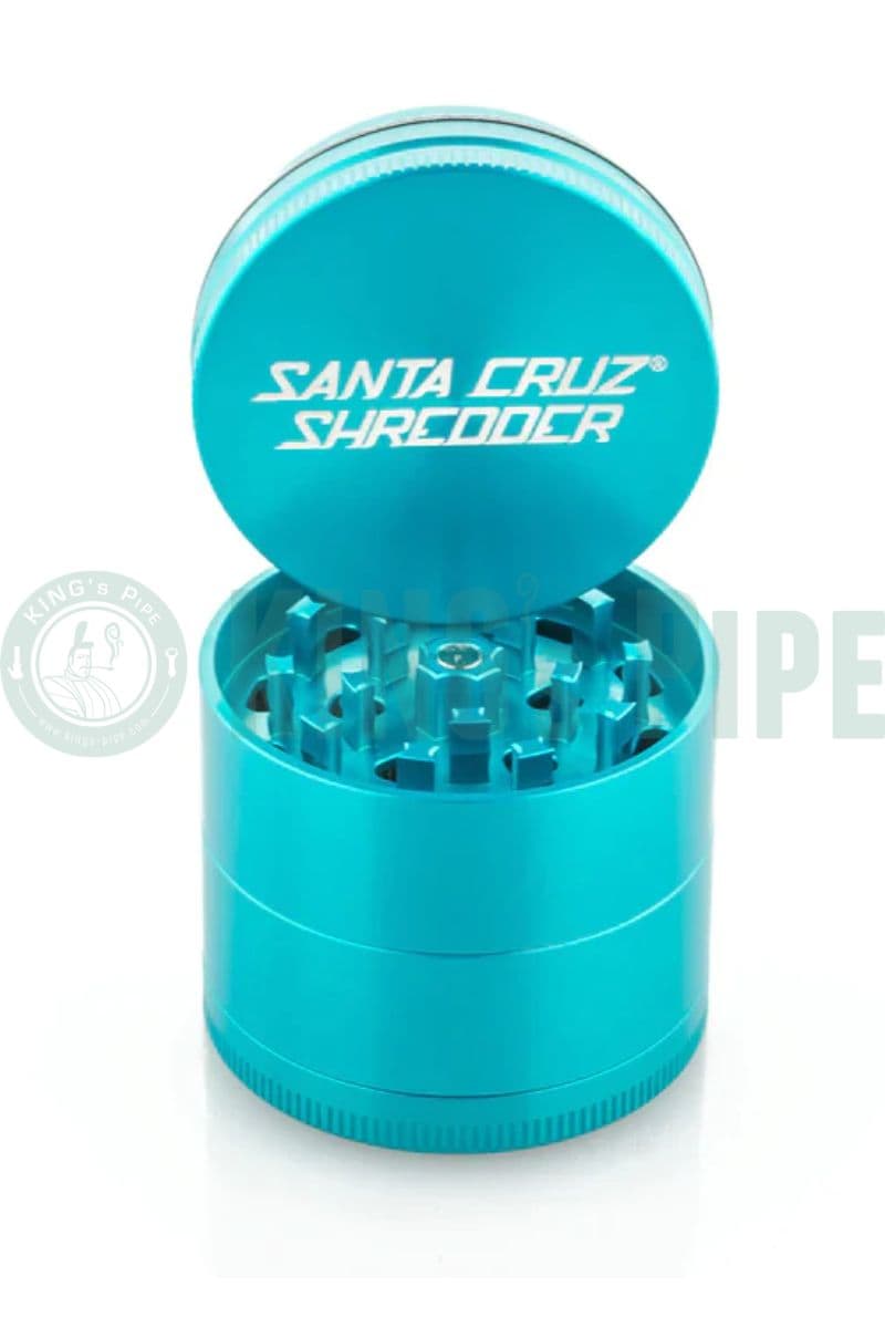 Santa Cruz Shredder - 2&#39;&#39; Medium 4 Piece Herb Grinder Teal