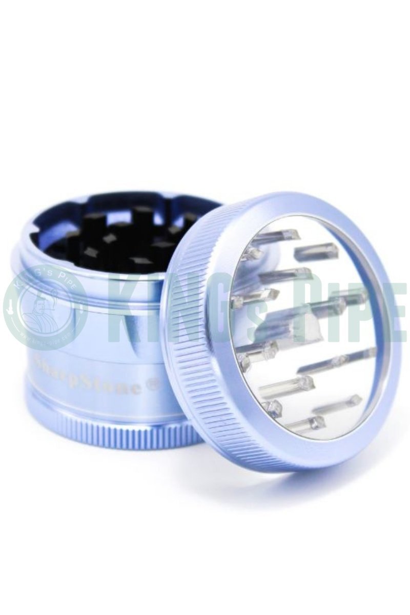 Sharp Stone - 2.2&quot; Medium Clear Top V2 Grinder Blue