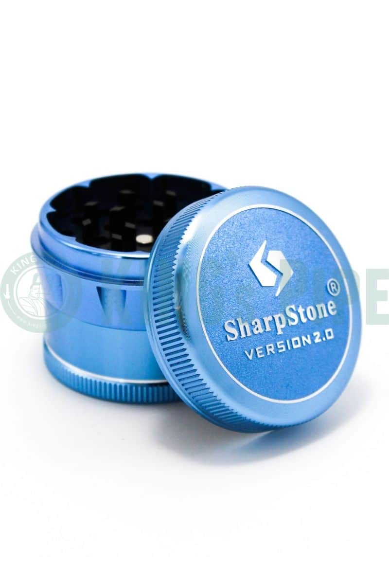 Sharp Stone - 2.2&quot; Medium V2 4 Piece Grinder Blue