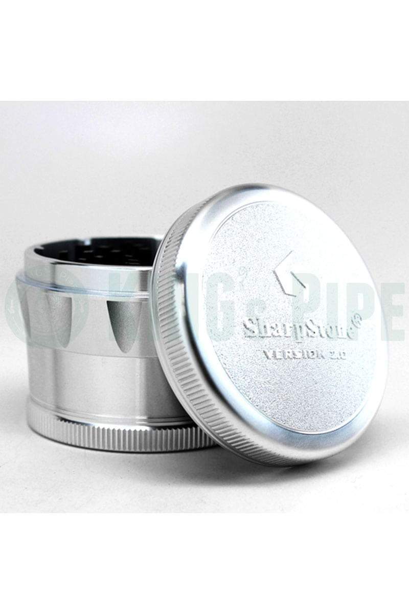 Sharp Stone - 2.2&quot; Medium V2 4 Piece Grinder Silver