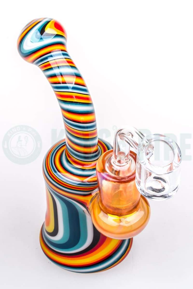 Spiral Worked Micro Dab Rig by Nova Glass