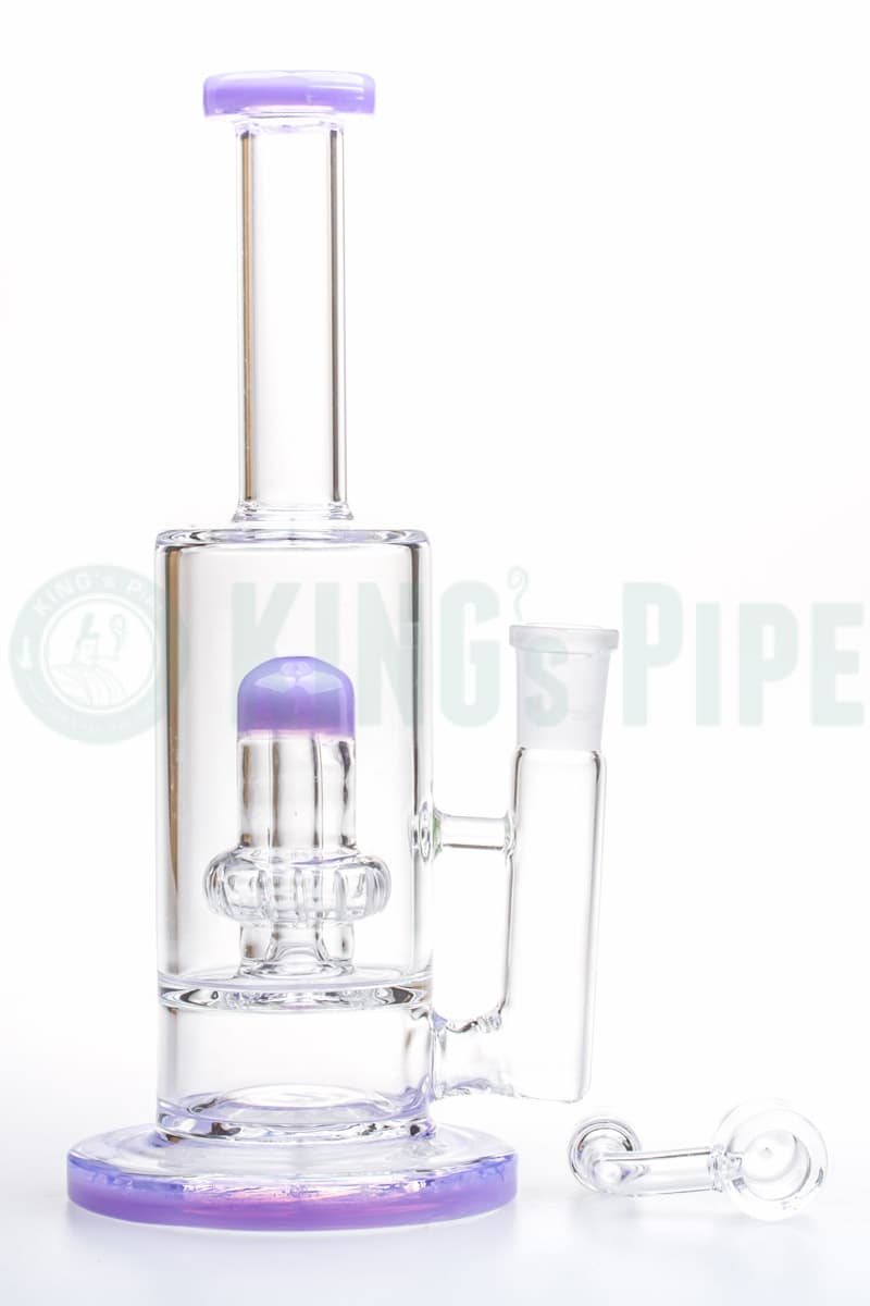 UFO Showerhead Perc Dab Rig with Purple Accent