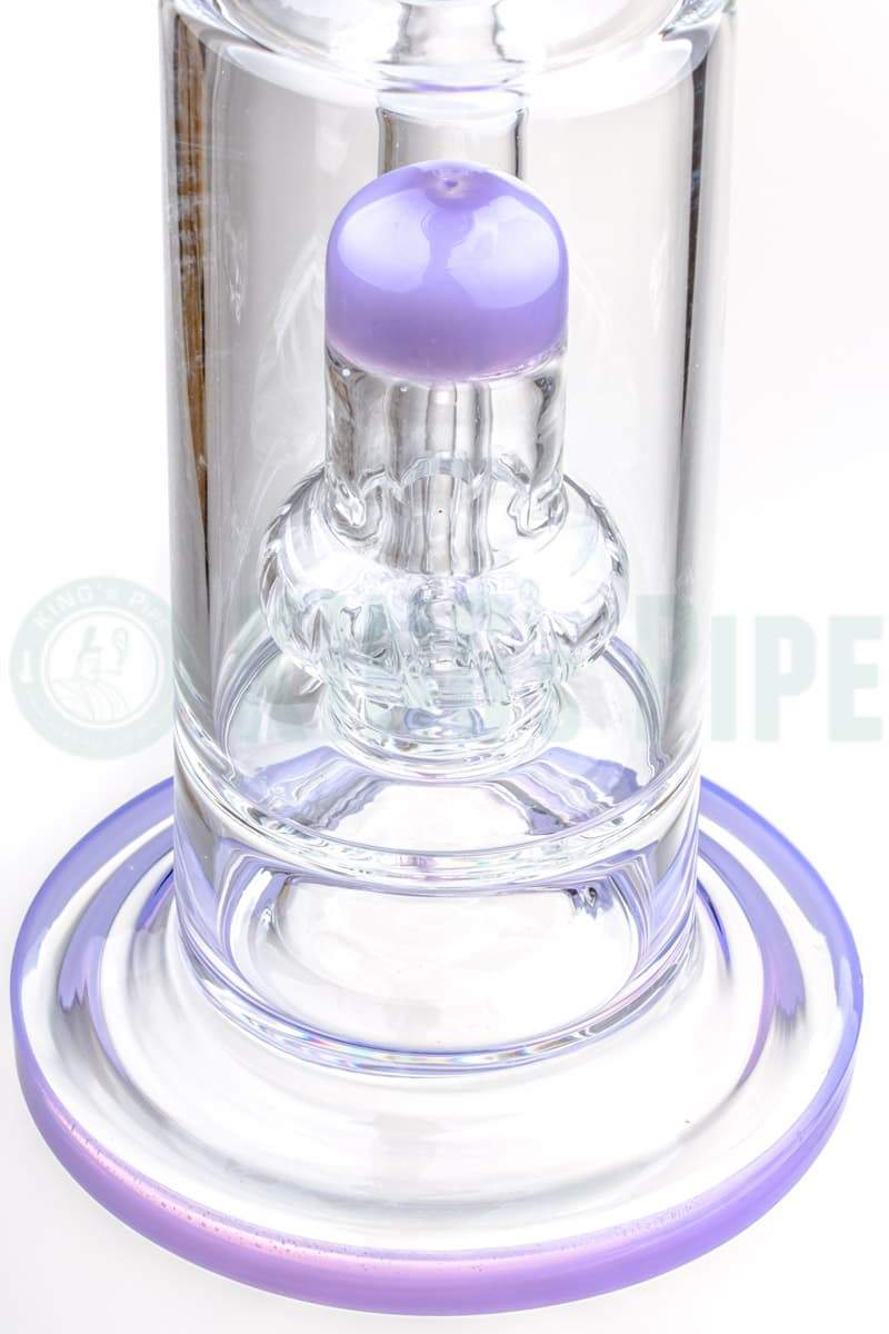 UFO Showerhead Perc Dab Rig with Purple Accent