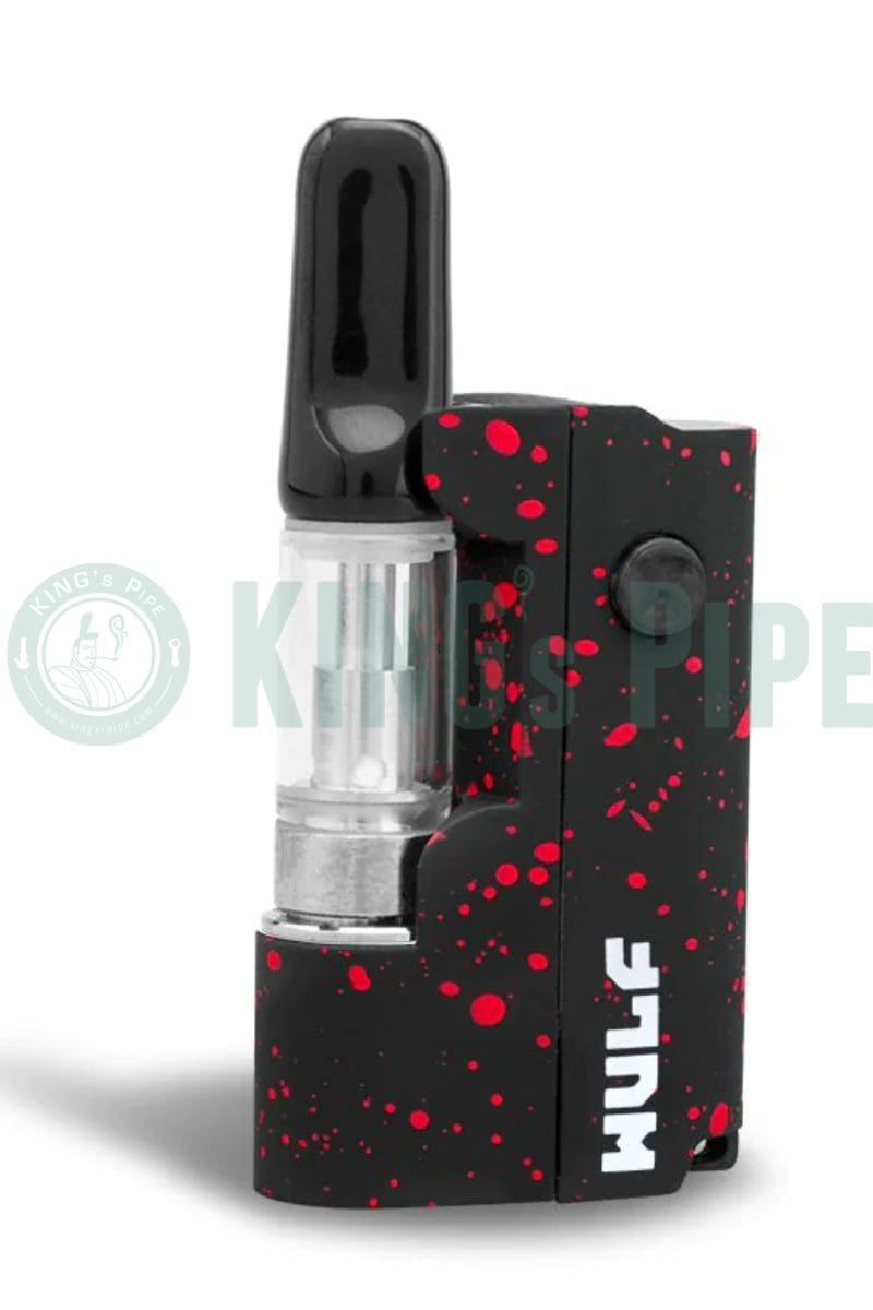 Wulf Mods - Micro Plus Cartridge Battery Black Red Spatter