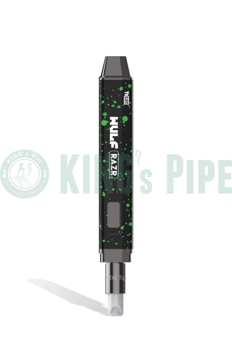 Wulf Mods RAZR 2-in-1 E-Nectar Collector and Hot Knife Black Green Spatter